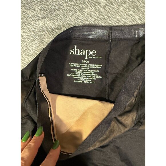 Cacique Shapewear Womens Bottoms Brief Panty Black Size 2X Plus 18/20 High Waist - Picture 3 of 3